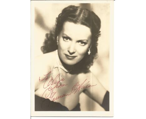 Maureen O'Hara (1920 2015) Irish Hollywood film actress, her first major role was in the 1939 Alfred Hitchcock film Jamaica I