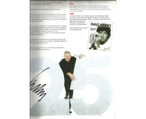 A multi signed The Solid Silver 60s Show 25th Anniversary Special Souvenir Programme signed by Dave Berry, Mike Pender (Searc