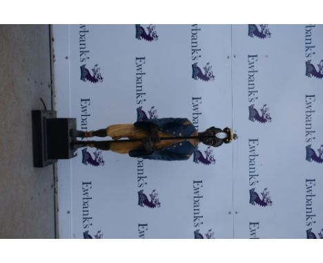 Large figural lamp base,.     