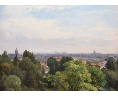 L. FLEURY (EARLY 19TH CENTURY)AN OIL SKETCH OF ROMEOil on paper laid on canvasSigned L. Fleury (lower left) 25 x 35cm (9¾ x 1