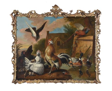 FOLLOWER OF MARMADUKE CRADDOCKA CONCERT OF BIRDS IN A LANDSCAPE Oil on canvas101.6 x 124.5cm (40 x 49 in.)Provenance:Sale, Ch