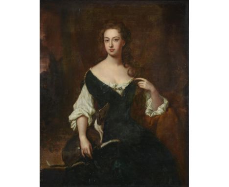 SIR GODFREY KNELLER (BRITISH 1646 - 1723)PORTRAIT OF LADY GRIFFITHOil on canvas laid to boardSigned and dated 1687 (lower lef