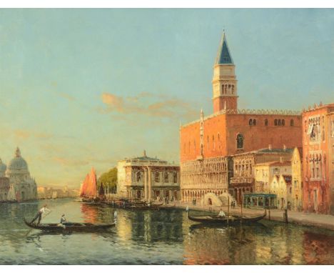 λ ANTOINE BOUVARD (FRENCH 1870-1956)THE DOGE'S PALACE AND CAMPANILE, VENICEOil on canvasSigned (lower right)48.5 x 64cm (19 x