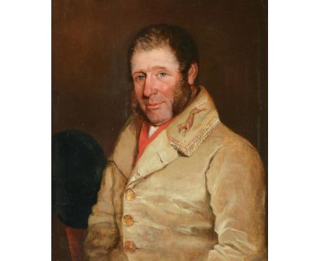 BUSCALL FOX (BRITISH 1818-1887)PORTRAIT OF JOHN LIST OF THE BERKELEY HUNTOil on canvas Inscribed on a label (on the reverse)6