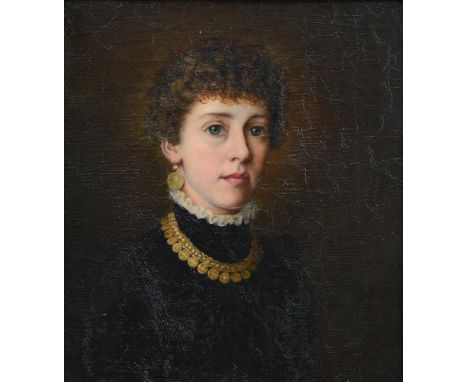 EDITH WILLIAMS (NEE FITZGERALD) (BRITISH 1851-1914)SELF PORTRAIT / PORTRAIT OF THOMAS WILLIAMSOil on canvas60 x 50cm (23½ x 1