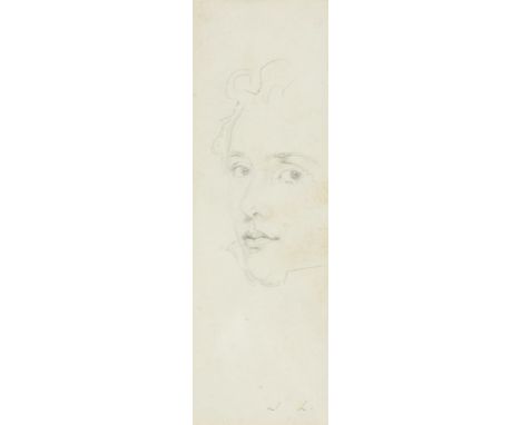 JOHN LINNELL (BRITISH 1792-1882)SELF PORTRAIT OF THE ARTIST Pencil 17 x 5.5cm (6½ x 2 in.)Provenance:Agnews, London.Condition