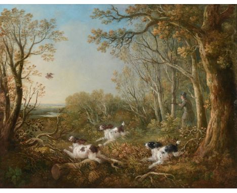 SAMUEL JOHN EGBERT JONES (BRITISH 1797-1861) WOODCOCK SHOOTINGOil on canvas56.5 x 73.5cm (22 x 28¾ in.)Provenance:Sale, Chris