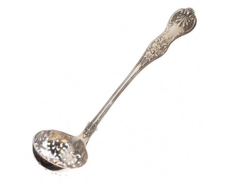 Victorian Scottish silver sifting ladle, Glasgow 1857, 1.5oz approx   Condition: 