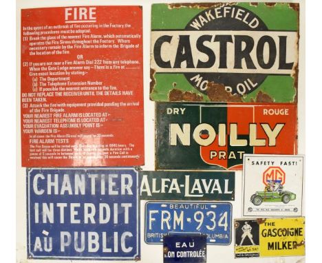 Advertising - Collection of enamel and tin signs   Condition: 