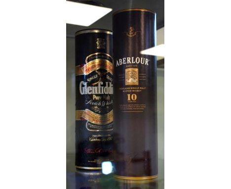 Wines & Spirits - Glenfiddich Malt Whisky 1 x 70cl bottle, together with Aberlour Single Malt Scotch Whisky 1 x 70cl bottle  
