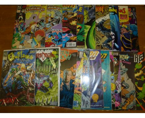 AN ASSORTMENT OF DC COMICS INCLUDING OUTLAWS NO.1, GAMMARAUDERS NO 1, 2, 4, 5, GREEN ARROW NO. 15, SHADOW DRAGON YEAR ONE 199