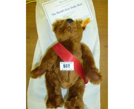 STEIFF THE WORLD'S FIRST TEDDY BEAR IN BAG