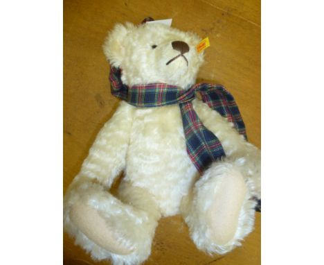 STEIFF BEAR WITH HAT AND SCARF