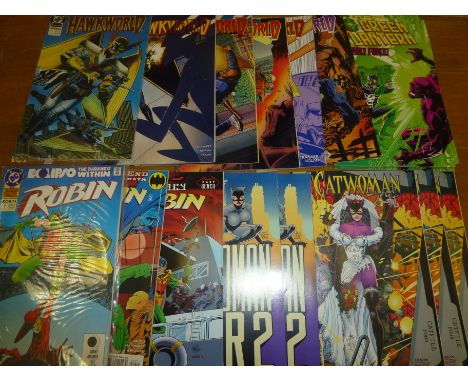 HAWKWORLD NO. 1, 5, 8, 17, 19, 20, GREEN LANTERN NO. 54(4), ROBIN 1992 ANNUAL NO.1, ROBIN NO. 9, 33, CATWOMAN 18(X3) AND 38(X