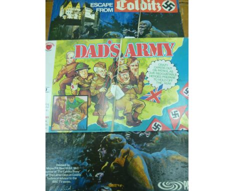 2 COLDITZ BOARD GAMES AND DAD'S ARMY BOARD GAME