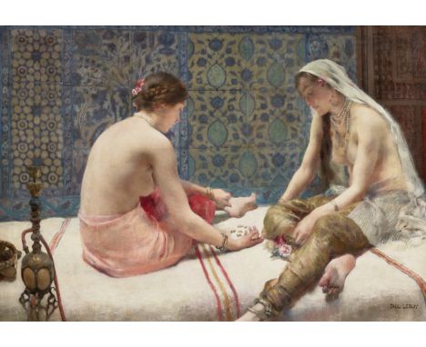 Paul Alexandre Alfred Leroy (French, 1860-1942)Les joueuses d'osselet signed 'PAUL' LEROY' (lower right)oil on canvas 32.5 x 