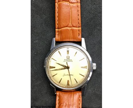 Vintage gents stainless steel Omega Seamaster Automatic wrist watch Cal 591 is ticking no warranty given 