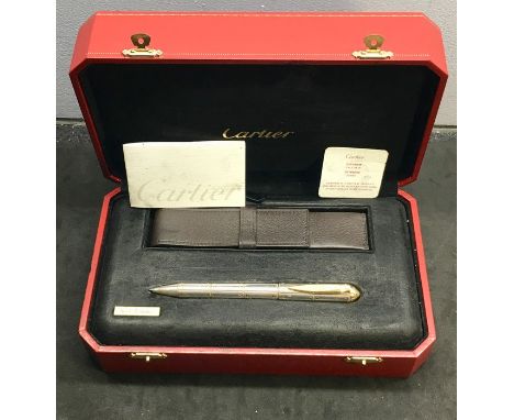 Cartier exceptional Santos de Cartier LE Ballpoint Pen - 324/1904 pen in good condition light surface marks  box interior cal