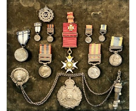 Very rare order and medal collection of Colonel g.r.crawford CB, Indian army   reads on back comprising the most honourable o