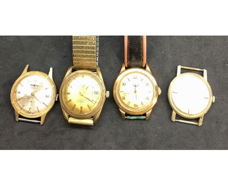 4 Vintage gents wristwatches includes ZEIH, RANDAL, ANKER, ELROMA 
