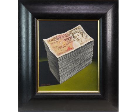 * GRAHAM MCKEAN, BANK OF ENGLAND oil on canvas, signed 35cm x 30cm Framed