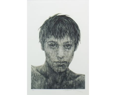 * GRAHAM FLACK, PORTRAIT II limited edition print, signed and numbered 5/25 in pencil 48cm x 30cm Mounted, framed and under g