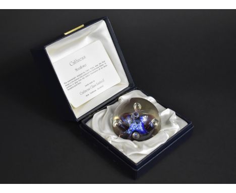 A Caithness Moonflower Paperweight Designed by Colin Terris 