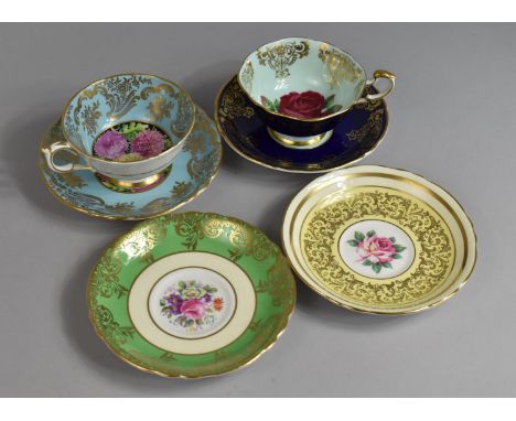 Two Paragon Cabinet Cups and Saucers Together with a Further Two Saucers 