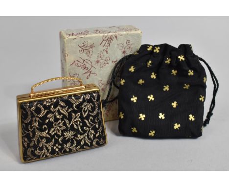 A Mid 20th Century Thorens Musical Powder Compact in the Form of a Ladies Handbag Playing Two Cigarettes in The Dark, Wth Ori