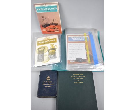 A Bound Volume, Weighing Coins by Michael A Crawforth, The Inspectors Weights and Measures Handbook and a Large Collection of