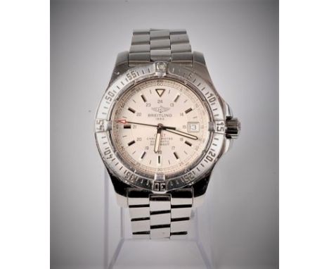 A gentleman's Breitling Colt Chronometer Automatic wristwatch, the off-white dial with luminous tipped baton and Arabic small