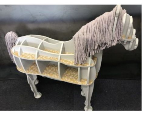 World War One centenary Art Trail - horse bookcase. The dedication, resilience and bravery of the role of the horse in the Fi