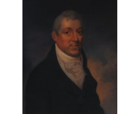 19th century English school - Portrait of Robert Ferrier of Hemsby (1724-1800), oil on canvas, 60 x 50cm; and companion pair 