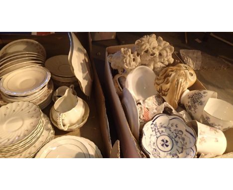 Six mixed part tea sets, no cups and other ceramics. Not available for in-house P&amp;P, contact Paul O'Hea at Mailboxes on 0