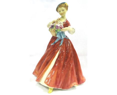 Freda Doughty for Royal Worcester figurine, Summers Day, H: 18 cm, no cracks, chips or visible restoration. P&amp;P Group 2 (