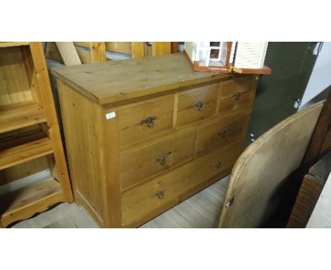 PINE SURROUND 3 OVER 2 OVER 1 DRAWER CHEST
