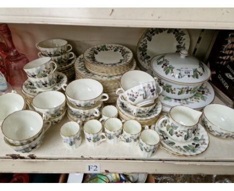 Royal Worcester green floral dinnerware 