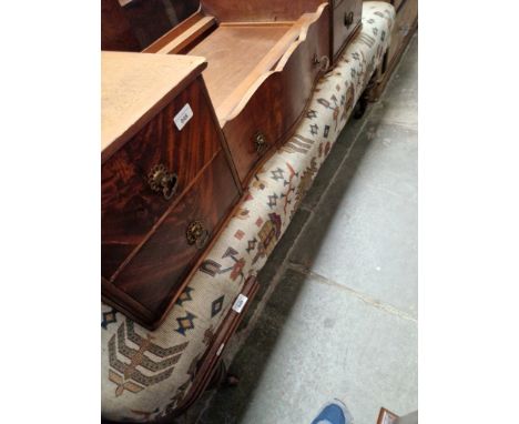 A Victorian mahogany framed daybed. 