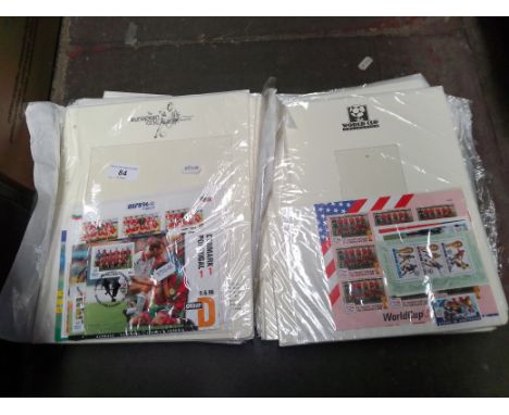A collection of first day covers, mostly football including The European Football Collection, Euro 96, World Cup Collection, 
