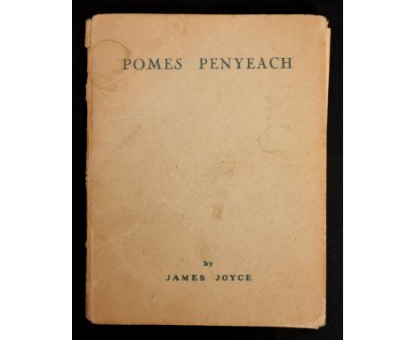 Joyce, James. Pomes Penyeach. 1927 Shakespeare and Company, Paris. First Edition of Joyce's second collection of poems. Small