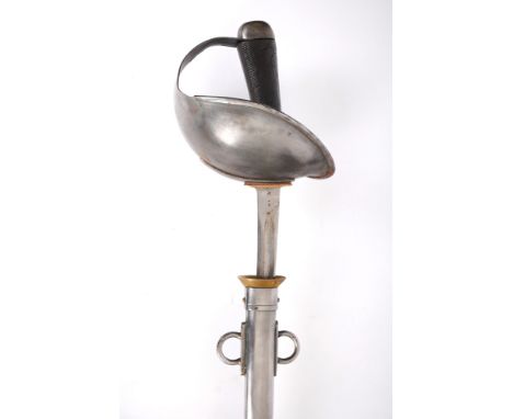 1914-1918 British cavalry trooper's sword. A British 1908 Pattern Cavalry Sword, plain straight blade with central fuller, la