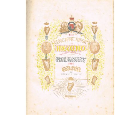 1796 & 1840 Two editions of Bunting, Edward. A Collection of the Ancient Music of Ireland Two editions, small folio, the 1796