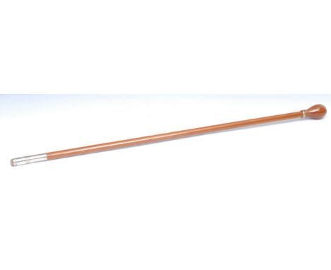 An early 20th century novelty artist's or teacher's walking stick, as an oversize pencil, 84cm long 