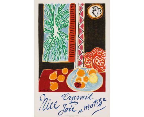 § After HENRI  MATISSE (FRENCH  1869-1954) Nice lithographic poster, 1947, condition A; not backedDimensions:39 x 25 in. (99 