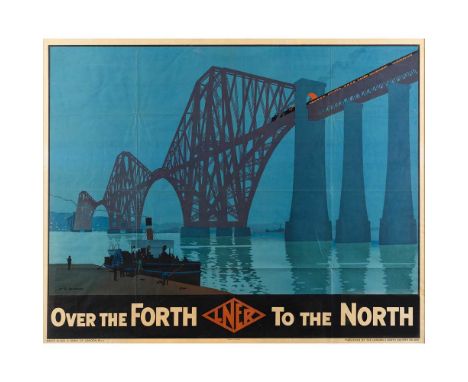 Henry George Gawthorn (1897-1941) Over the Forth to the North lithographic poster, 1928, condition B+/A-, not backed, framedD