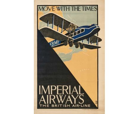 Dorothy Braddell (1889–1981) Imperial Airways, The British Air-Line lithographic poster, 1926, condition A-; not backedDimens