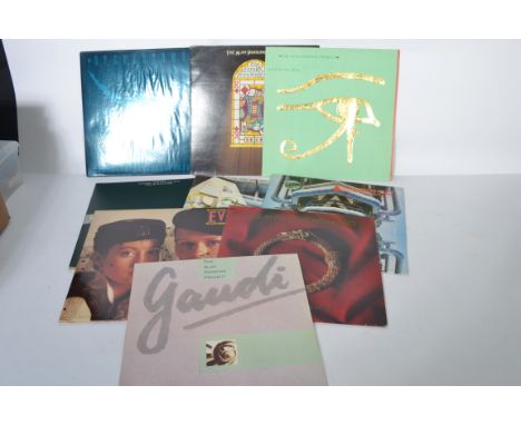 A collection of vinyl long play Prog Rock  LP record albums by The Alan Parsons Project to include Stereotomy, The Turn Of A 