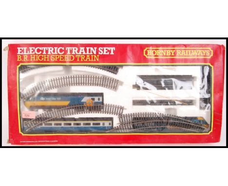A Hornby 00 gauge R.789 British Rail High Speed Trainset with Intercity locomotive & carriage. Contents unchecked. Within the