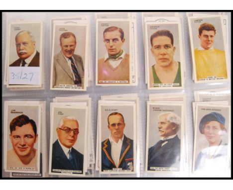 Cigarette Cards: An album of assorted vintage cigarette and trading cards - all odd cards or part sets. From a large private 