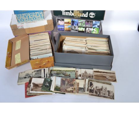 Postcards. Eight shoeboxes of antique/vintage views all appear to be GB topographical ex deceased collector. Quantity 5,000+